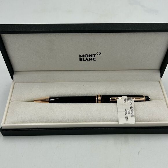 Mont Blanc Meisterstuck ballpoint pen, gold black ink - Picture 1 of 8